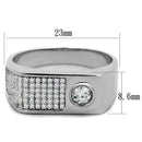 Silver Jewelry Rings Silver Rings For Men TS239 Rhodium 925 Sterling Silver Ring with CZ Alamode Fashion Jewelry Outlet