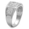 Silver Rings For Men TS241 Rhodium 925 Sterling Silver Ring with CZ