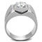 Silver Jewelry Rings Silver Rings For Men TS385 Rhodium 925 Sterling Silver Ring with CZ Alamode Fashion Jewelry Outlet