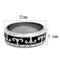 Silver Jewelry Rings Silver Rings For Women TK2154 Stainless Steel Ring with Epoxy in Jet Alamode Fashion Jewelry Outlet