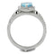 Silver Rings For Women TS453 Rhodium 925 Sterling Silver Ring with CZ