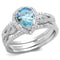 Silver Rings For Women TS453 Rhodium 925 Sterling Silver Ring with CZ