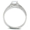 Silver Rings For Women TS454 Rhodium 925 Sterling Silver Ring with CZ