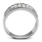 Silver Rings For Women TS460 Rhodium 925 Sterling Silver Ring with CZ