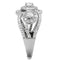 Silver Rings For Women TS468 Rhodium 925 Sterling Silver Ring with CZ