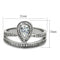 Silver Rings For Women TS476 Rhodium 925 Sterling Silver Ring with CZ