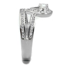 Silver Rings For Women TS476 Rhodium 925 Sterling Silver Ring with CZ