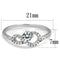 Silver Jewelry Rings Silver Rings For Women TS485 Rhodium 925 Sterling Silver Ring with CZ Alamode Fashion Jewelry Outlet