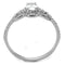 Silver Rings For Women TS486 Rhodium 925 Sterling Silver Ring with CZ