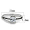 Silver Rings For Women TS488 Rhodium 925 Sterling Silver Ring with CZ