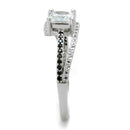 Silver Rings For Women TS488 Rhodium 925 Sterling Silver Ring with CZ