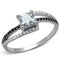 Silver Rings For Women TS488 Rhodium 925 Sterling Silver Ring with CZ