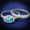 Silver Rings For Women TS490 Rhodium 925 Sterling Silver Ring with CZ