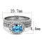 Silver Rings For Women TS490 Rhodium 925 Sterling Silver Ring with CZ