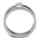 Silver Rings For Women TS498 Rhodium 925 Sterling Silver Ring with CZ