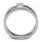 Silver Rings For Women TS498 Rhodium 925 Sterling Silver Ring with CZ