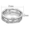 Silver Rings For Women TS503 Rhodium 925 Sterling Silver Ring with CZ