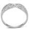 Silver Rings For Women TS516 Rhodium 925 Sterling Silver Ring with CZ