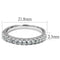 Silver Jewelry Rings Silver Rings TS534 Rhodium 925 Sterling Silver Ring with AAA Grade CZ Alamode Fashion Jewelry Outlet