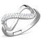 Silver Rings TS541 Rhodium 925 Sterling Silver Ring with AAA Grade CZ