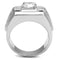 Silver Jewelry Rings Silver Rings TS553 Rhodium 925 Sterling Silver Ring with AAA Grade CZ Alamode Fashion Jewelry Outlet