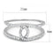 Silver Rings TS575 Rhodium 925 Sterling Silver Ring with AAA Grade CZ