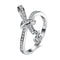 Silver Jewelry Rings Simple Design Bow Tie Shape Fashion Jewelry Sterling Silver Ring TIY