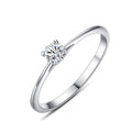 Silver Jewelry Rings Simple Design High Quality 925 Sterling Silver Diamond Ring TIY