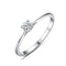 Silver Jewelry Rings Simple Design High Quality 925 Sterling Silver Diamond Ring TIY