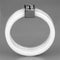 Silver Jewelry Rings Simple Engagement Rings 3W981 Stainless Steel Ring with Ceramic Alamode Fashion Jewelry Outlet