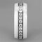 Silver Jewelry Rings Simple Engagement Rings 3W983 Stainless Steel Ring with Ceramic Alamode Fashion Jewelry Outlet