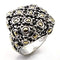Silver Jewelry Rings Simple Engagement Rings 6X022 Reverse Two-Tone Brass Ring Alamode Fashion Jewelry Outlet