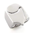 Silver Jewelry Rings Simple Engagement Rings LO192 Rhodium White Metal Ring Alamode Fashion Jewelry Outlet