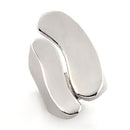 Silver Jewelry Rings Simple Engagement Rings LO201 Rhodium White Metal Ring Alamode Fashion Jewelry Outlet