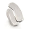 Silver Jewelry Rings Simple Engagement Rings LO201 Rhodium White Metal Ring Alamode Fashion Jewelry Outlet