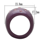 Simple Engagement Rings LO2386 Resin Ring with Synthetic