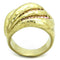 Simple Gold Rings TK1638 Gold - Stainless Steel Ring with Top Grade Crystal