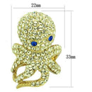 Simple Gold Rings TK1640 Gold - Stainless Steel Ring with Top Grade Crystal