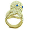 Simple Gold Rings TK1640 Gold - Stainless Steel Ring with Top Grade Crystal