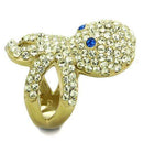 Simple Gold Rings TK1640 Gold - Stainless Steel Ring with Top Grade Crystal