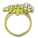 Simple Gold Rings TK1642 Gold - Stainless Steel Ring with Top Grade Crystal