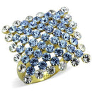 Simple Gold Rings TK1643 Gold - Stainless Steel Ring with Top Grade Crystal