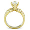 Simple Gold Rings TK1672 Gold - Stainless Steel Ring with AAA Grade CZ