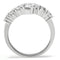 Simple Rings 3W132 Rhodium Brass Ring with AAA Grade CZ