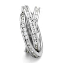 Simple Rings 3W1331 Rhodium Brass Ring with AAA Grade CZ