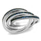 Simple Rings 3W1334 Rhodium Brass Ring with Synthetic in Montana
