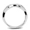 Simple Rings 3W1345 Rhodium Brass Ring with AAA Grade CZ