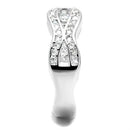 Simple Rings 3W1345 Rhodium Brass Ring with AAA Grade CZ