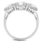 Simple Rings 3W1347 Rhodium Brass Ring with AAA Grade CZ