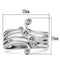 Simple Rings 3W135 Rhodium Brass Ring with AAA Grade CZ